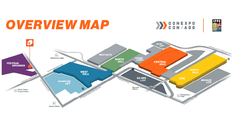 Conexpo map
